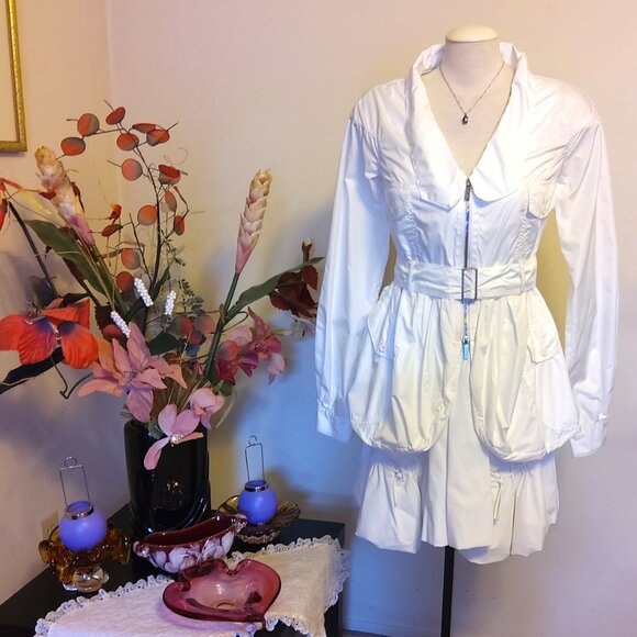 NWT MC PLANET Women's High Quality Casual White Jacket Lightweight Size 6 S - Picture 2 of 8